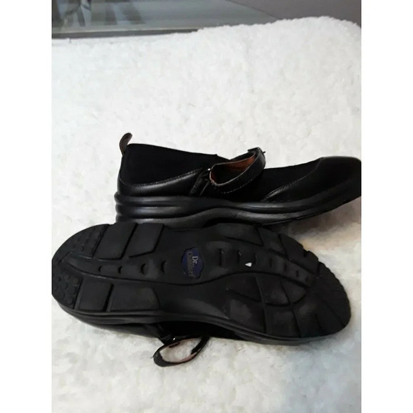 DR COMFORT casual solid black hook and loop 8.5EEE - Picture 2 of 3